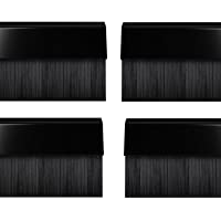 Stormguard 02 am0020838bl cepillo BDS Cubierta para parte inferior de la puerta burlete- Negro- 838 mm- set de 4 piezas